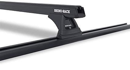 Rhino Rack Heavy Duty Cap/Topper Track Mount Roof Rack System, Black