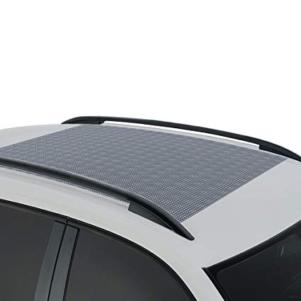 BDK Anti-Slip Rooftop Cargo Mat Protective Liner for Roof Cargo Bags - Rubber Grip Non-Adhesive Scratch-Proof Cushioned Layer