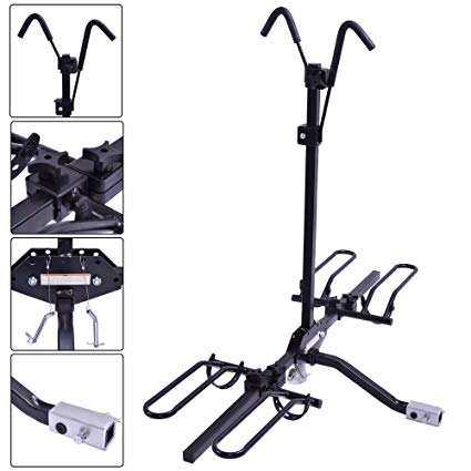 2 Bike Carrier Platform Hitch Rack Bicycle Rider Mount Sport Fold Receiver 2