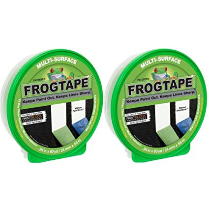 Duck FrogTape Multi-Surface Painting Tape, Green, 0.94 in. x 60 yd. - 2 Tape