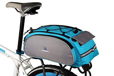 Best Fit For U Roswheel Bicycle Cycling Bike Saddle Rack Seat Cargo Bag Rear Pack Trunk Pannier Handbag Blue Outdoor Traveling New(Blue)