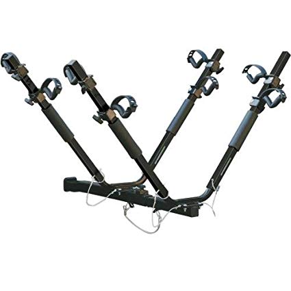 Highland 1375500 SportWing Hitch Mounted 4 Bike Carrier