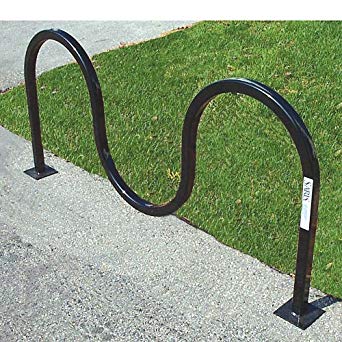 Saris Wave Square Tube Bike Rack - Holds 5 Bikes - Flange Mount - Black