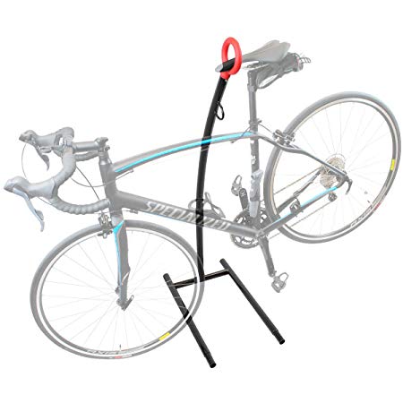 AccelaVelo Freestanding Single Bike Floor Stand | Stackable Rack Multi-Bike Design | Works With Road & Mountain Bikes