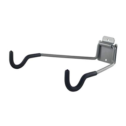 Stalwart 75-ST6016 Bike Rack Wall Hook, Wall Mount Flip-Up Bike Storage, Bicycle Holder/Hanger with EVA Foam - Bike Accessories for Garage or House